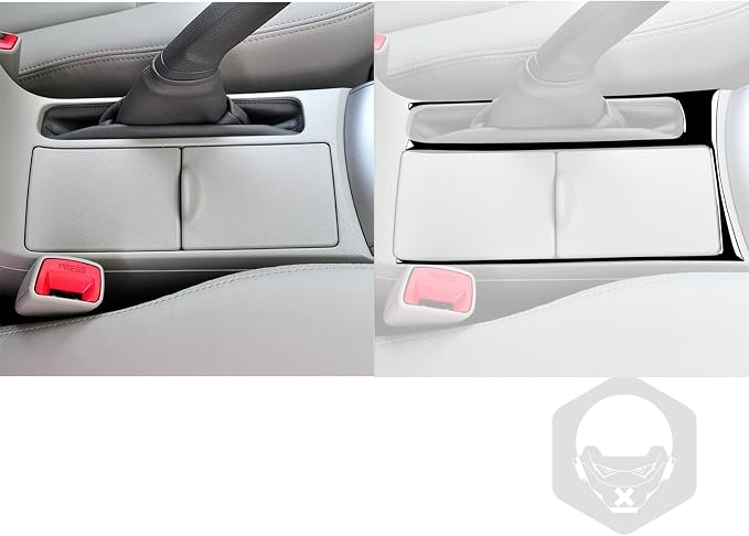 Glossy Bright Piano Black Car Center Console Handbrake Cup Holder Panel Side Frame Decoration Sticker Interior Trim Compatible with Toyota Corolla 2009 2010 2011 2012 2013 Auto Trim Accessories