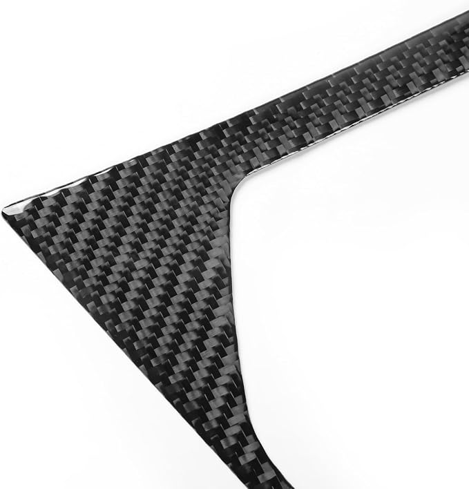 Fit for Audi A3 8Y S3 2021-2025 Real Carbon Fiber Gear Shift Stickers | Trim Gear Shift Surround Center Console Decorations | Accessories | Self-adhesive | Thick Overlay