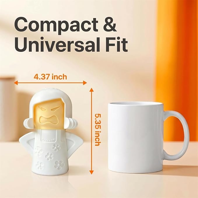 Angry Mama Microwave Oven Steam Cleaner, Angry Mom Microwave Cleaner, Just Add Vinegar and Water, Cut Cleaning Time by Half (White)
