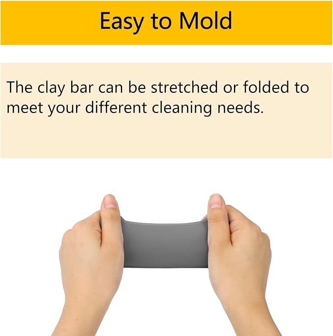 Fitosy Car Clay Bar 4 Pack 400g, Premium Grade No Scratch Deatil Clean | Magic Clays Bars Detailing Cleaner Kit Glass Deatil Cleaning with Washing and Adsorption Capacity for Auto SUV,RV,Truck