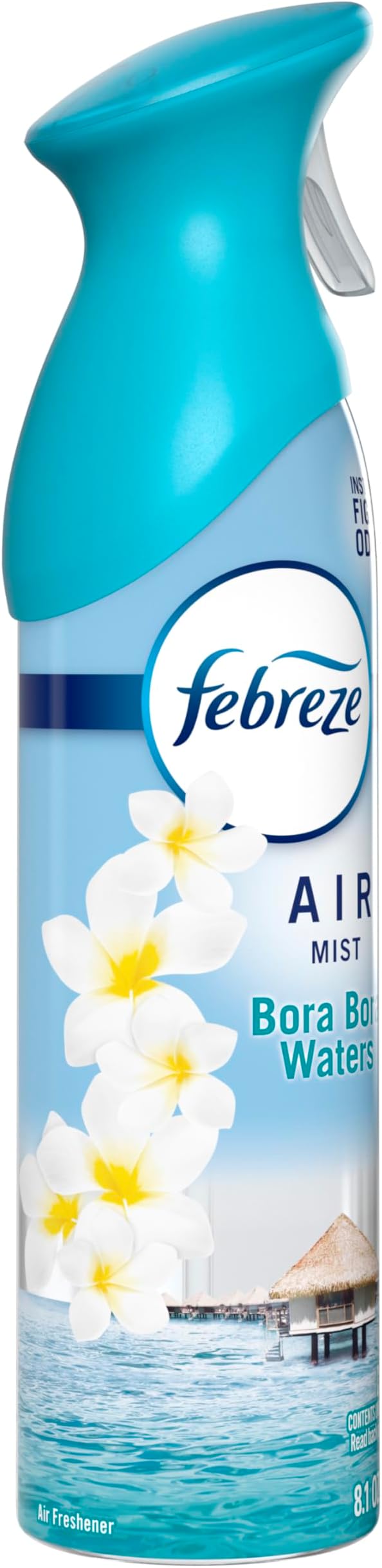 Febreze New & Improved Air Mist Bora Bora Waters, Air Freshener, Home and Kitchen Essentials, Odor Fighting Room Spray (Pack of 6)