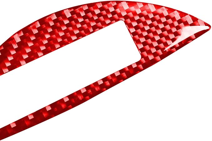 Red Gear Shift Box Panel Trim Stickers Compatible with Subaru BRZ/Scion FR-S/Toyota 86 2016 2017 2018 2019 2020 Car Interior Real Carbon Fiber Decals Accessories