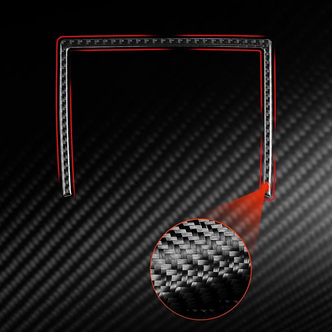 Real Carbon Fiber Trim for Toyota Camry Accessories | for 2012 2013 2014 Center Control Screen Sticker Interior Thick Overlay Decal