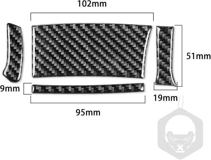 Real Carbon Fiber Trim for Infiniti Accessories | for G35 G37 G25 Q60 Q40 2007-2015 X S Sedan Coupe Convertible Driver Side Dash Cover Interior Thick Overlay Decal