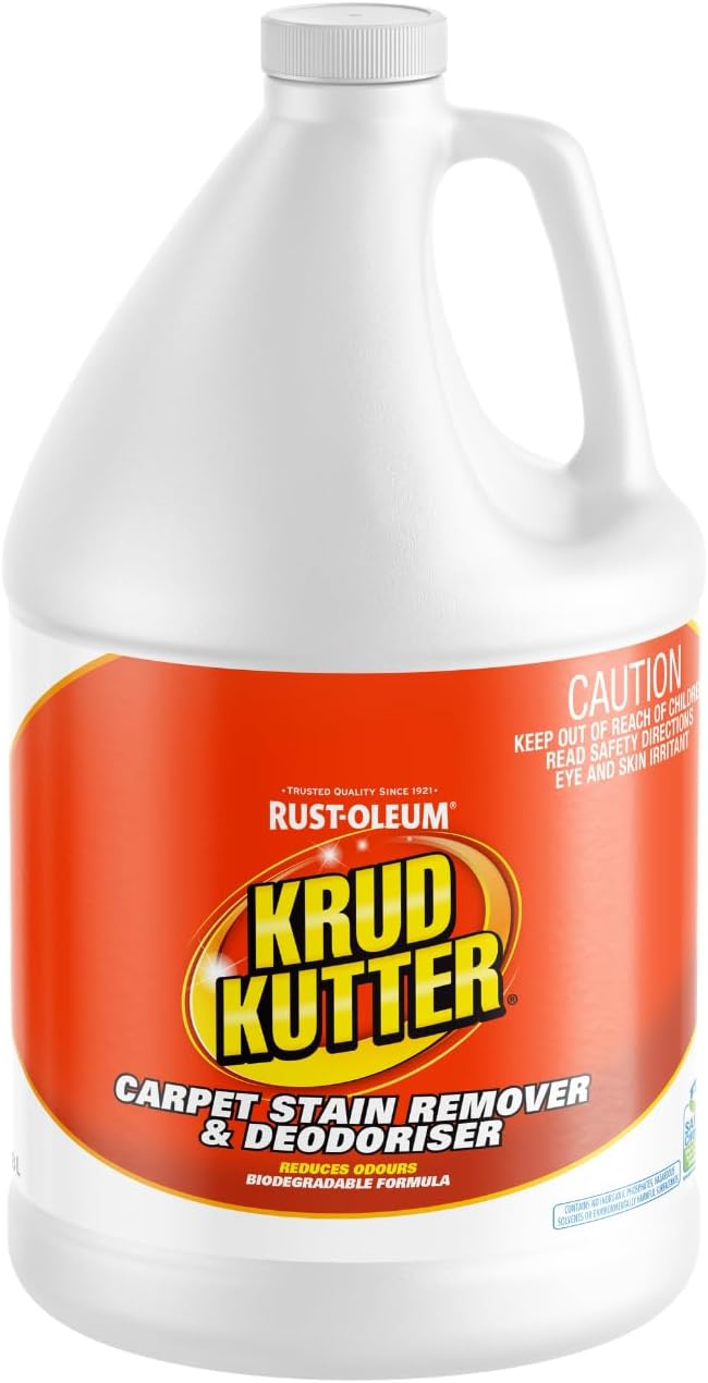 Krud Kutter CR012 Instant Carpet Cleaner/Stain Remover Plus Deodorizer, Gallon