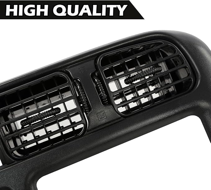 G-PLUS Dash Radio Trim Bezel Cover Single Din Compatible with 1998-2004 Chevy Blazer S10/GMC Jimmy Sonoma Dashboard Radio Panel (Black ABS Plastic)