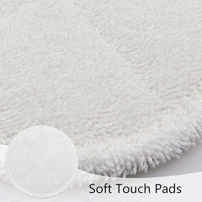 Spinwave Mop Pads Fit for Bissell Spinwave 20399 23157 23159 2039A 2124A 20393 2039T 2039W 20391 20395 2307 2315A Heavy Soft Scrubby Pads for Hardwood Floor Cleaning Replacement Pads(12Pack)