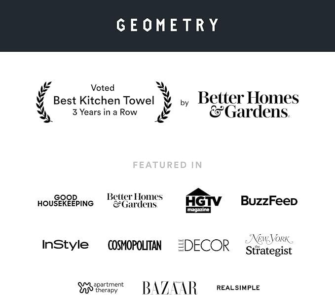 GEOMETRY Kitchen Tea Towels - Quick Dry Microfiber Dish Towels for Kitchen Every Bloom, 18" x 30" 2 Pack