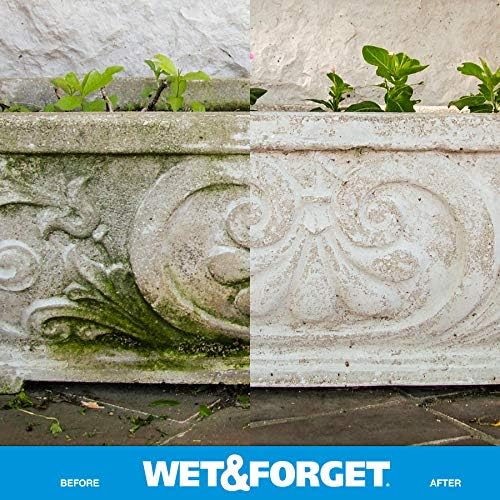 Wet & Forget Outdoor Moss, Mold, Mildew, & Algae Stain Remover Multi-Surface Cleaner, Ready to Use, 64 Fluid Ounces, 4 Pack