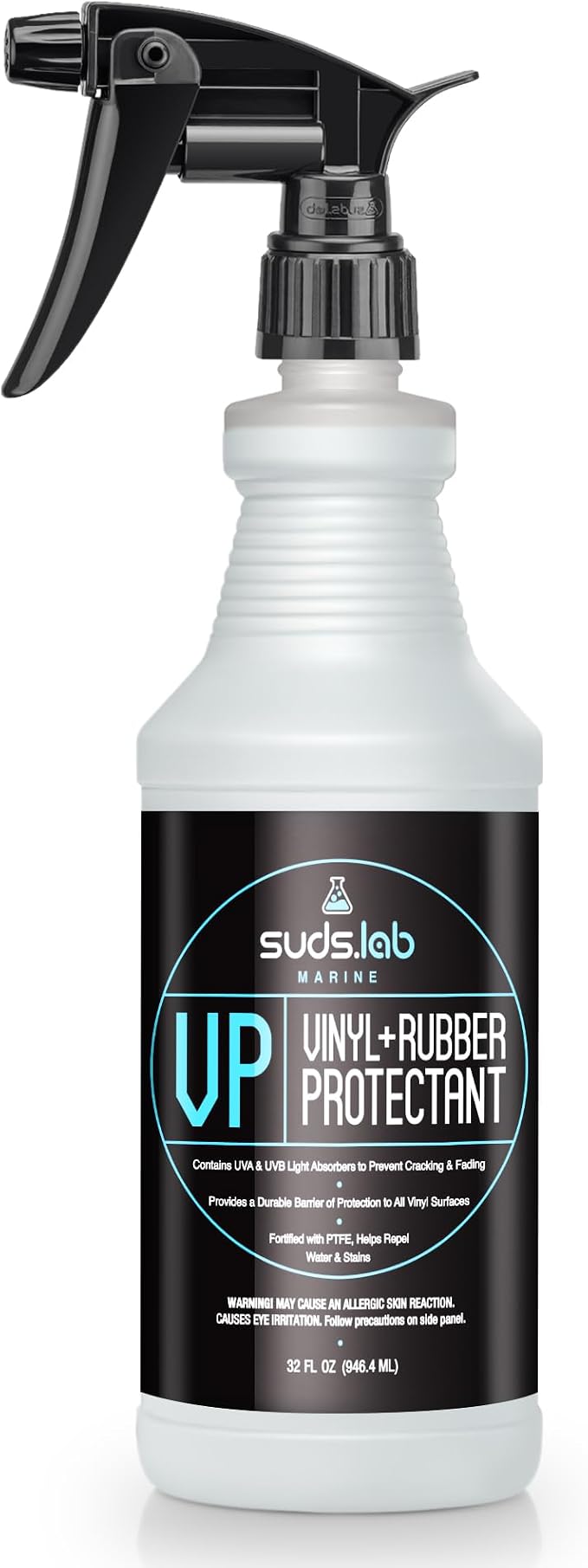 Suds Lab Marine VP Vinyl + Rubber Protectant – UV & Water Protection, Cleans & Shines, Long-Lasting, 32 oz.