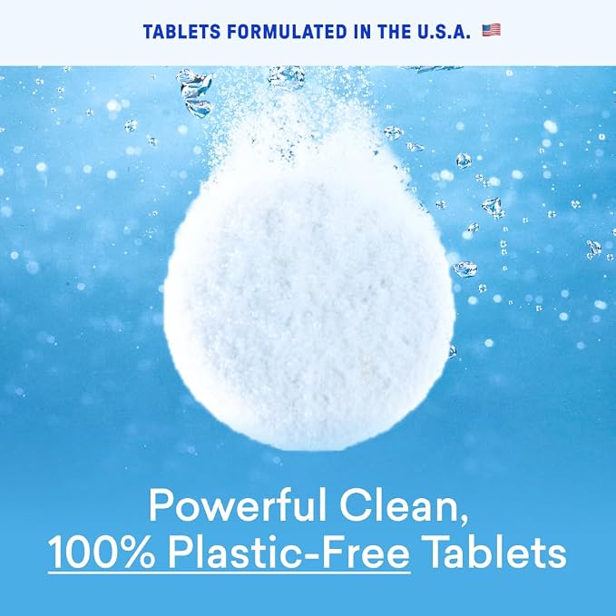 BLUELAND Toilet Bowl Cleaner Tablets, 14 Count (Pack of 2), Lemon Cedar, Plastic-Free, No Harsh Chemicals, Plant-Based, Septic-Safe, Removes Lime, Rust, Hard Water and Toilet Ring Stains