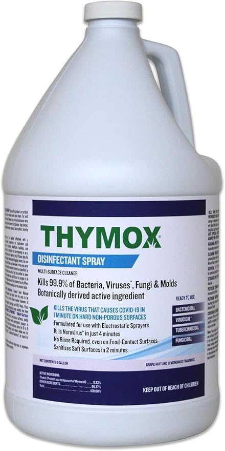 Botanical Disinfectant - All Natural Cleaner Mold Remover, Multipurpose Cleaner, Mold Killer - Ideal for Restoration Jobs & Water Damage, Pet Friendly Natural Disinfectant, 1 Gallon (Pack of 4)