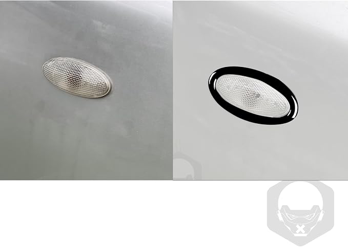 Glossy Bright Piano Black Car Headframe Light Panel Indicator Light Ring Frame Sticker Exterior Trim Compatible with Toyota Corolla 2009 2010 2011 2012 2013 Auto Trim Accessories