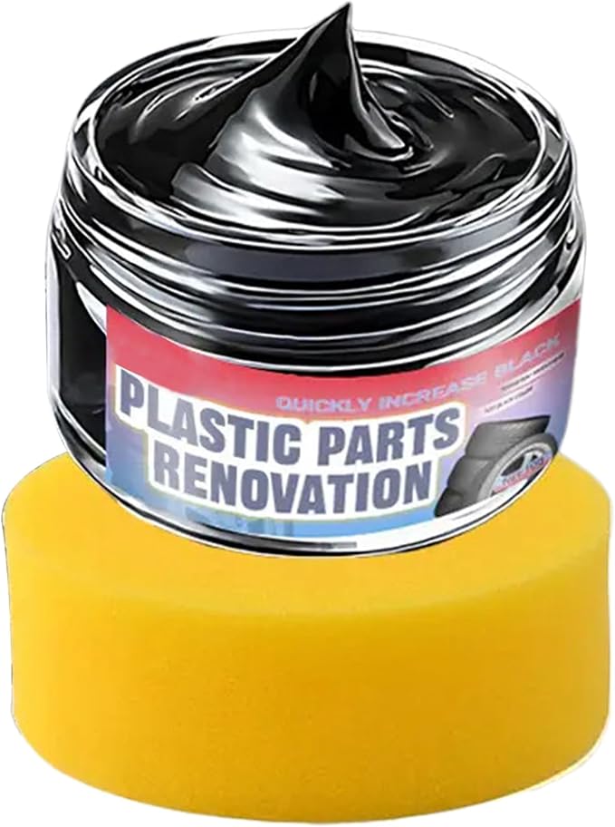 Car Trim Restorer Repair Shine Cleaner | Long Lasting Car Tire Wax for SUV Truck Vehicle Automotive Sedan Scooter RV Seat Console Dashboard Wheel