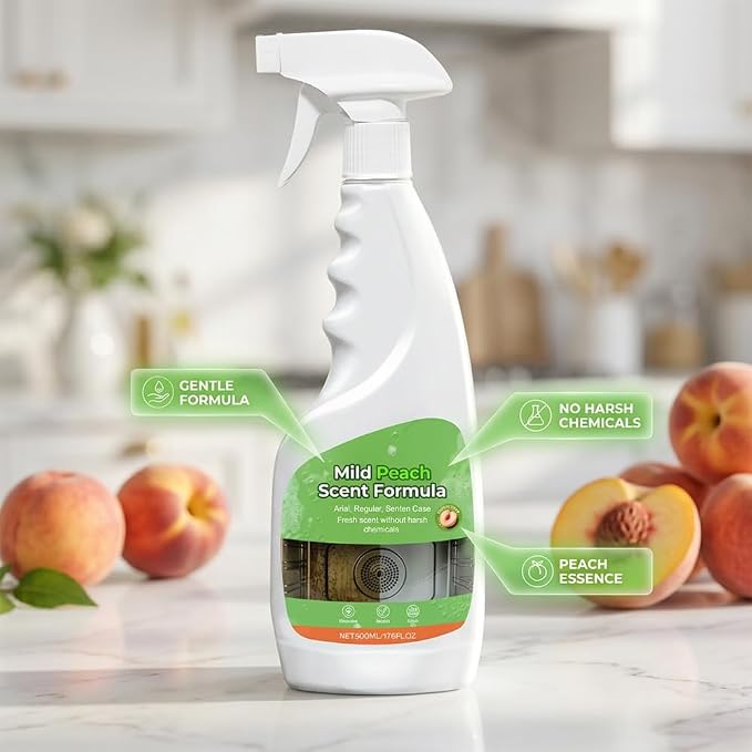 Heavy Duty Degreaser Spray,Fast-Acting Kitchen Cleaner & BBQ Grill Cleaner, 500ML Multi-Purpose Removes Grease, Burnt Food & Stains from Microwave, Oven, Stove Top & Grill. (1)
