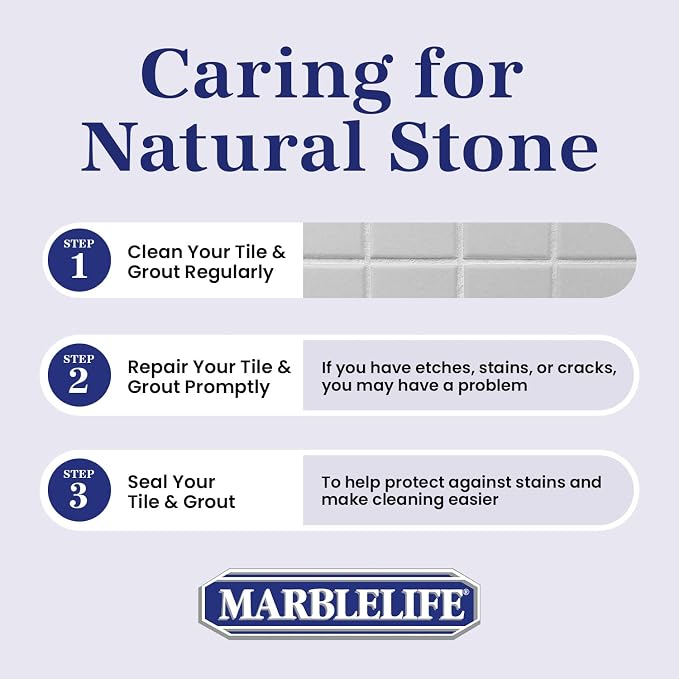 Marblelife Tile & Grout Cleaner - Tile and Grout Cleaner for Floors, Pools, Bathroom Shower, Bath & Other Surfaces, Safe & Effective, 32oz Spray