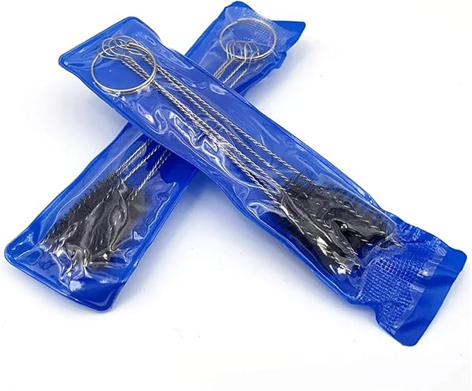 5pcs/Set Nylon Small Brush Mini Smoking Pipe Cleaner Hookah Cleaning Stainless Steel Brushes
