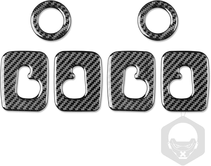 Real Carbon Fiber Trim for Audi 80A Q5 Accessories | for SQ5 2018-2025 Dash Rear Roof Hook Cover Sticker Interior Thick Overlay Decal