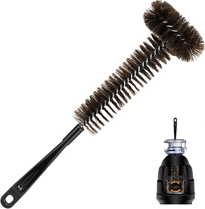 Garbage Disposal Brush and Cleaner with Extra Long 15" Handle Effortlessly Remove Residue,and Build-Up Universal Fit for All Disposal Units