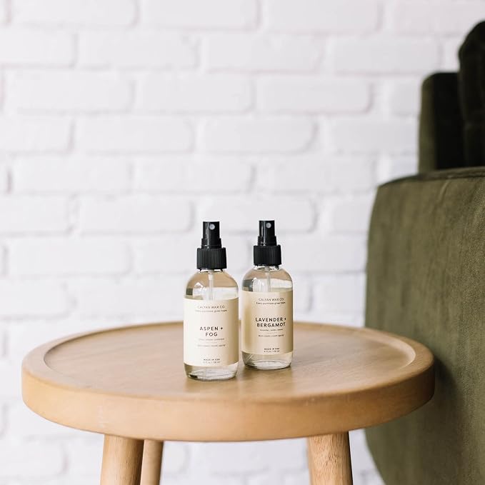 Calyan Wax Co. Lavender & Bergamot Room Spray - Natural Room Deodorizer | Long Lasting Clean Air Freshener - Room Spray for Luxurious Home Fragrance - Bedroom, Bathroom & Car Spray - 4 fl oz