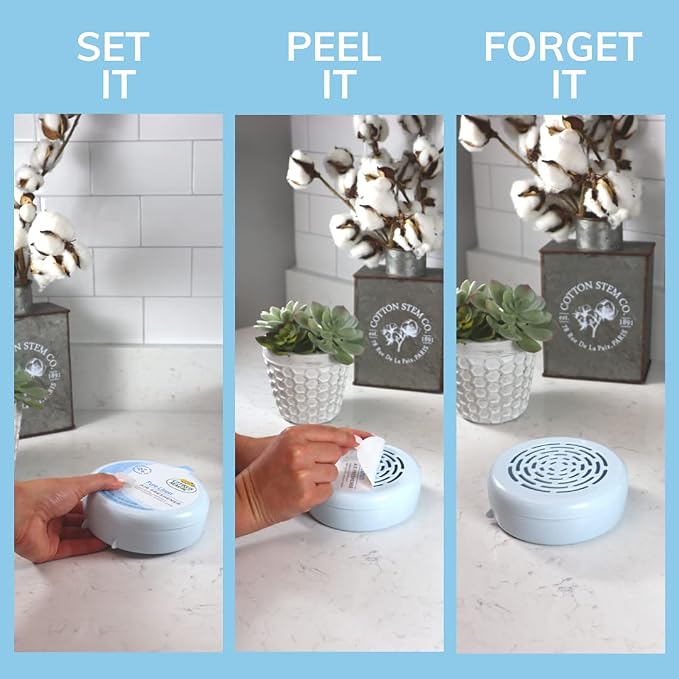 Citrus Magic Solid Air Fresheners, Pure Linen, 8 Ounce, Pack of 3 | Odor Absorbing, Passive Diffusion, Odor Elimination Up to 4 Weeks Each, Ideal for Home