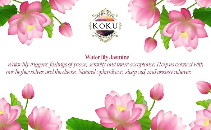 Water Lily Jasmine Air Freshener - Room Spray - Odor Eliminator - Deodorizer - Car Air Freshener - Home Spray - Linen Spray - Fabric Refresher - None Toxic - Alcohol Free - Made in USA (4 Oz)