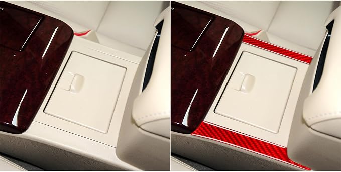 Real Carbon Fiber Trim for Toyota Camry Accessories | for 2012 2013 2014 Gear Shifter Center Console Gear Box Control Panel Side Strip Interior Thick Overlay Decal