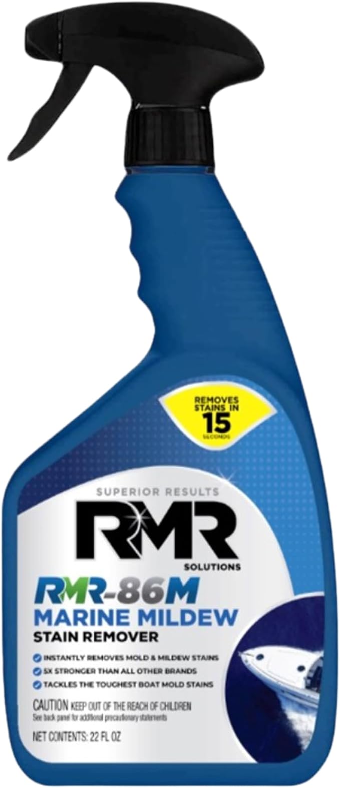 RMR-86M Marine Stain Remover, Professional-Strength Mold & Mildew Stain Eliminating Cleaning Spray For Boats & Marine Surfaces, 1 Gallon