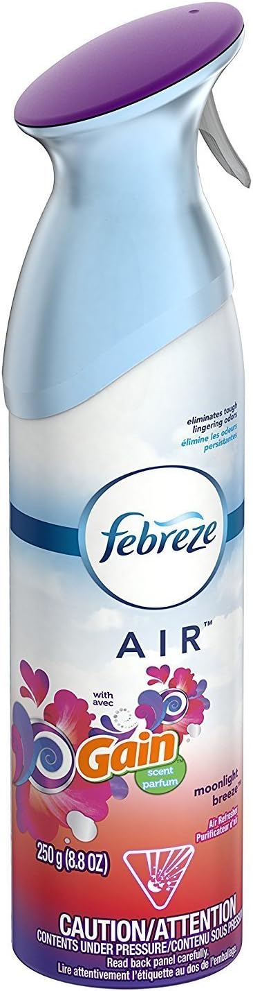 Febreze Air Freshener Spray - Gain Moonlight Breeze - Net Wt. 8.8 OZ (250 g) Per Bottle - Pack of 3 Bottles