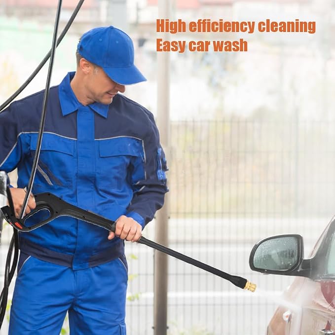 High Pressure Washer Gun, High Pressure Power Washer Spray Gun Compatible with Portland Husky Black Decker Ford Pulsar Shopforce Taskforce Powerwasher Taskmaster Electric Pressure Washers, 2000 PSI