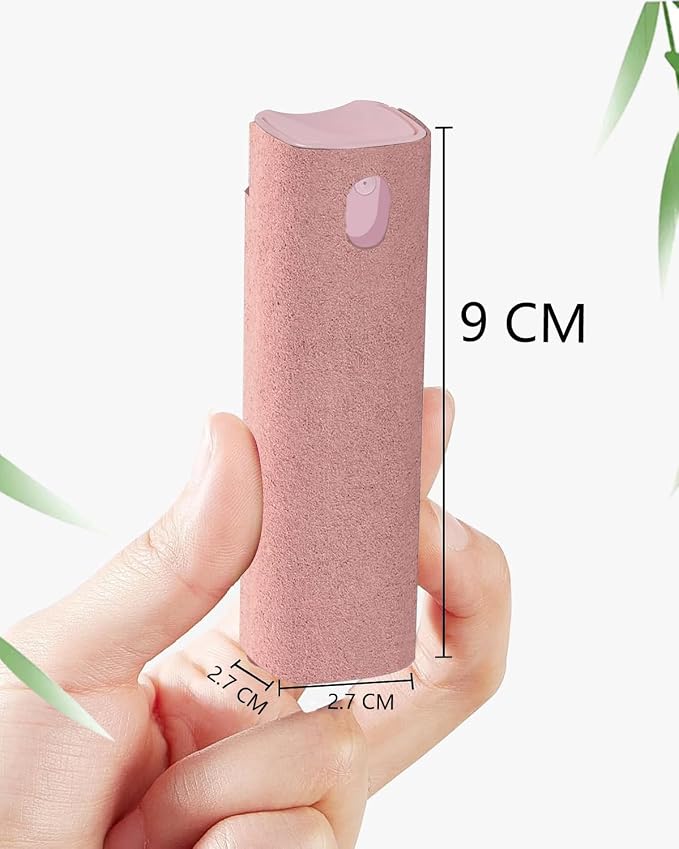 Touchscreen Mist Cleaner Screen Cleaner Spray Bottle Tool Screen Cleaner for iPhone iPad AirPods Eyeglasses Smartphones Tablet Versatile Cleaners Cute Pink Car Accessories (2 Units)