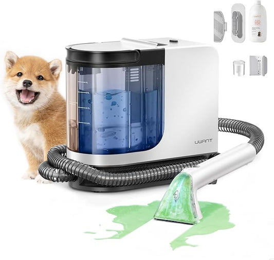 uwant Portable Carpet Cleaner with 18Kpa Powerful Suction | Low Noise Carpet Cleaner Machine for Pets, Portable Upholstery Cleaner Machine with Cleaning Tools for Cars Sofa Couch