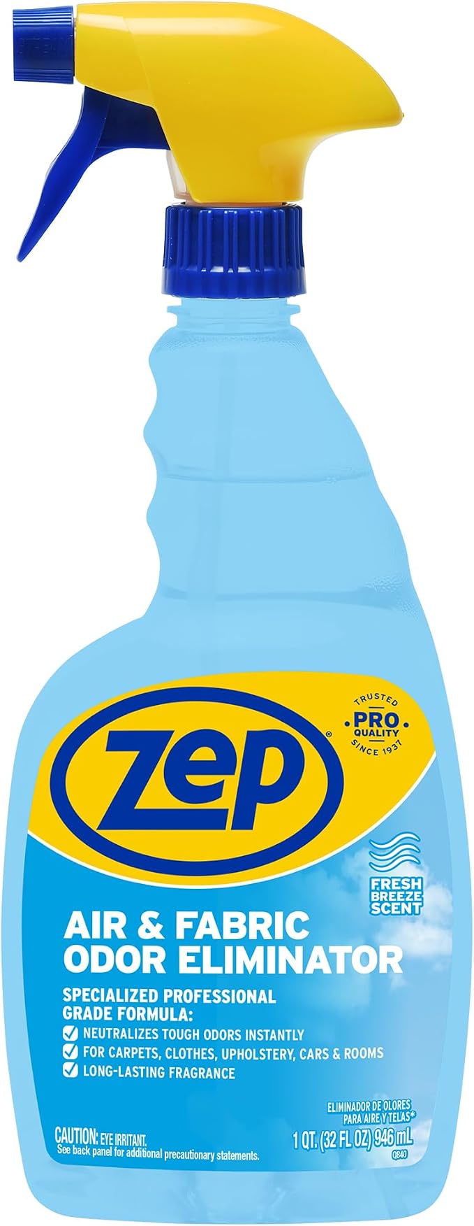 Zep Air and Fabric Odor Eliminator and Freshener - 32 oz (Pack of 12) ZUAIR32 - Neutralizes Tough Unwanted Odors on Contact. Refresh Your Home, Office and Business