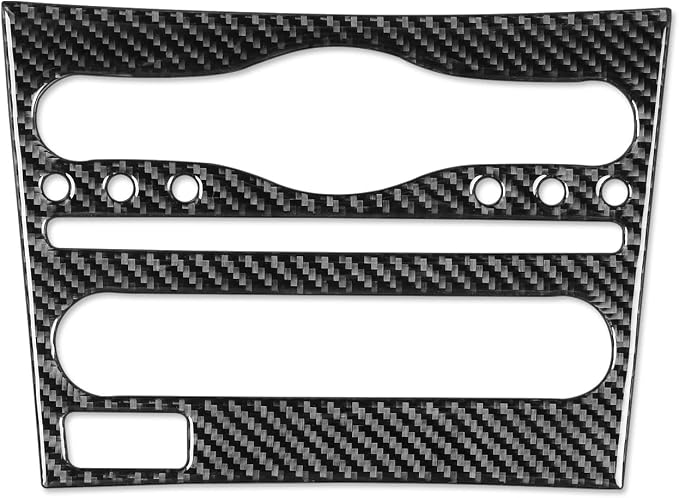 Real Carbon Fiber Trim for Infiniti Accessories | for G35 G37 G25 Q60 Q40 2007-2015 X S Sedan Coupe Convertible Dash CD AC Control Panel Interior Thick Overlay Decal