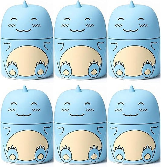 Dinosaur Shaped Automatic Toilet Bowl Cleaner with Ocean Scent, 6 Pack, Long-Lasting Bathroom Tank Tablets in Bottles