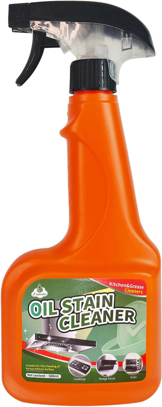 Heavy Duty Kitchen Degreaser Spray, Fast Acting Grease Remover for Stove, Oven & Range Hood, Cuts Tough Grease, for Outdoor Cooking and Grill Cleaner Degreasing (1PC)