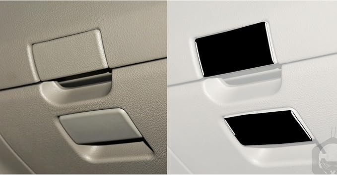 Glossy Bright Piano Black Car Co-Pilot Glove Storage Box Handle Switch Cover Decoration Sticker Interior Trim Compatible with Toyota Corolla 2009 2010 2011 2012 2013 Auto Trim Accessories