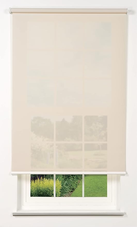 Cordless 5% Solar Screen Standard Roller Shade, Fawn 29 W x 66 H (Arrives 1/4" Narrower)