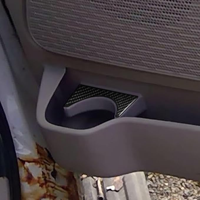 Carbon Fiber Driver Side Stickers Fit for Ford Expedition 2007-2014 | for 2007 2008 2009 2010 2011 2012 2013 2014 | Driver Side Door Storage Box Trim | Accessories | Anti-scratch