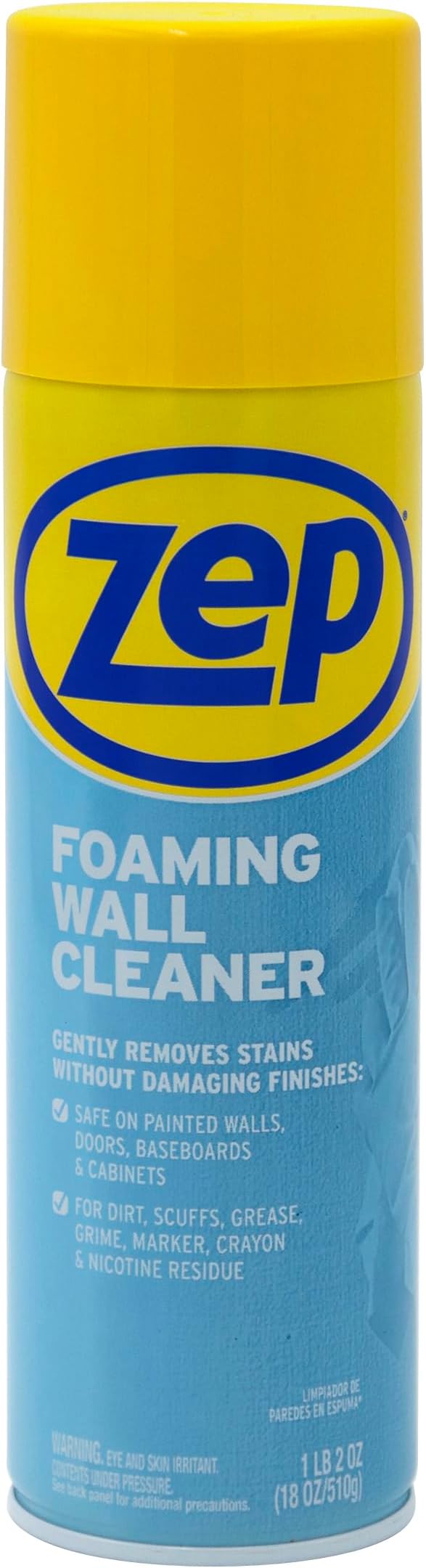 Zep Oven & Grill Cleaner 19oz & Zep Wall Cleaner 18oz - ECBD001 | Heavy-Duty Oven & Grill Cleaner and Foaming Wall Cleaner tackle baked-on grease, wall scuffs, and kitchen messes.