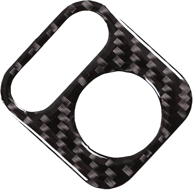 Car Door Rearview Mirror Adjustment Button Frame Sticker for Honda Pilot 2016-2022/Ridgeline 2017-2023/Passport 2019-2023, Rearview Mirror Adjustment Switch Panel Trim Cover, Carbon Fiber, Black