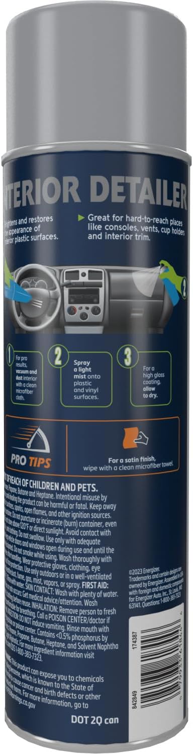 Eagle One Car Interior Detailer, One Step Detailer Spray for Cars, Trucks, 12 Oz
