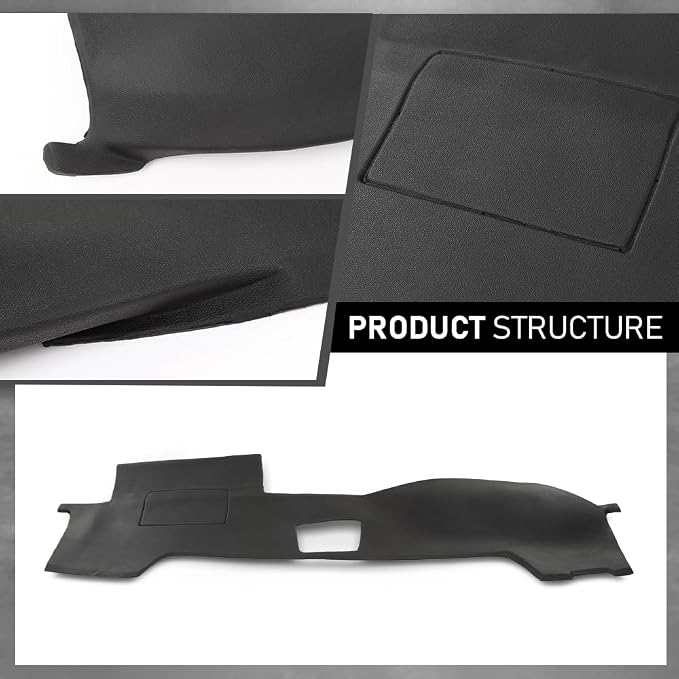 G-PLUS TPE Dash Cover Bezel Compatible with Toyota 4Runner 2003 2004 2005 2006 2007 2008 2009 11308SBLK Dashboard
