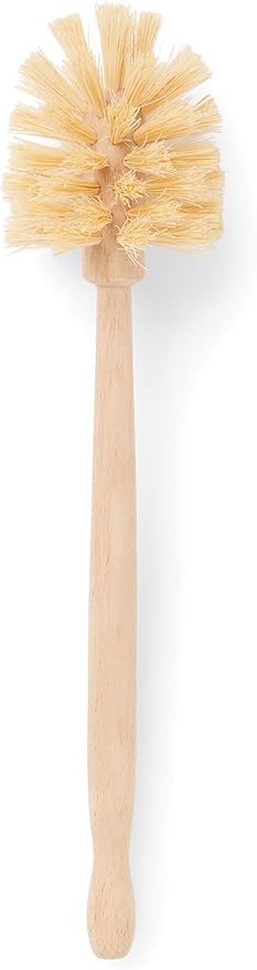 Fox Run Kitchen Brush, 12" Natural Horsehair Fiber Bottle and Tumbler Brush | Natural Bristle Kitchen Cleaning Brush | Perfect For Scrubbing Bottles, Tumblers & Dishes | Easily Cleans Hard To Reach Areas
