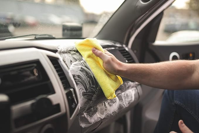 P & S PROFESSIONAL DETAIL PRODUCTS Xpress Interior Cleaner – Safe for Leather, Vinyl, Plastic & More, Removes Dirt, Grease & Oil, No Residue, Fresh Scent, No Dilution Needed - 32 Oz.