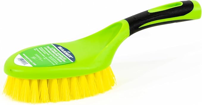 Warner Long Handle Plastic Bristle Scrub Brush