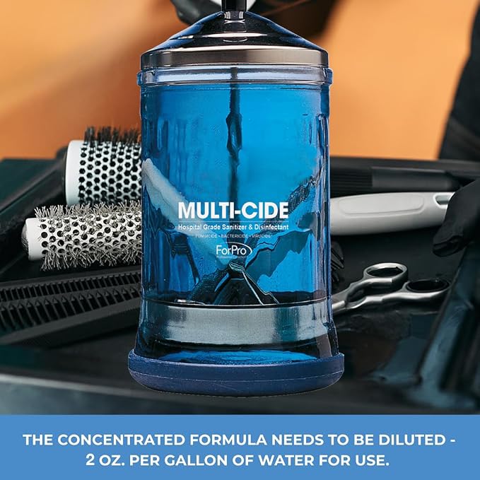 ForPro Total-Cide Disinfectant Solution, 2X Concentrated Formula, Hospital Grade Sanitizer & All Purpose Cleaner, 16 Fl Oz