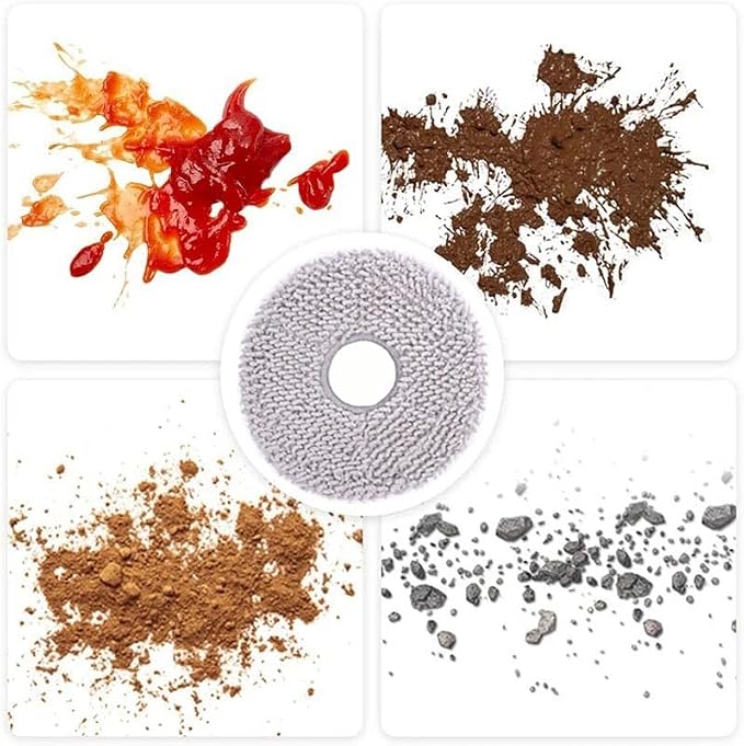 10pcs Mop Pads for ECOVACS DEEBOT X1 Omni/X1 Turbo/T20 Omni/T10 Omni/X2 Omni/T30S/N30 Pro Omni/N30 Omni/T30S AI/T30S Pro/T30S CARE/T50 OMNI/T50 PR O OMNI/T50 MAX P R O OMNI/Yeedi m12 p ro+ Deebot Mop