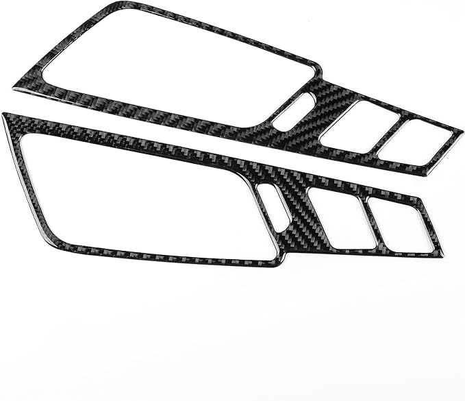 Real Carbon Fiber Trim for Cadillac CTS Accessories | for 2008 2009 2010 2011 2012 2013 Center Console Side Frame Sticker Interior Thick Overlay Decal