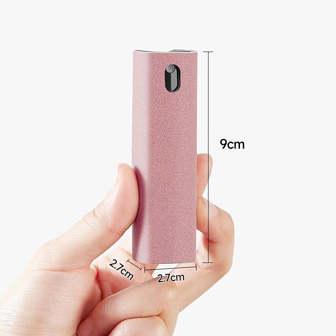 YTT Touchscreen Screen Cleaner Spray, for Phones iPad Car (Pink) | Portable Screen Care, Two-in-One Spray & Cloth, Car Touchscreens, Phones & Laptops